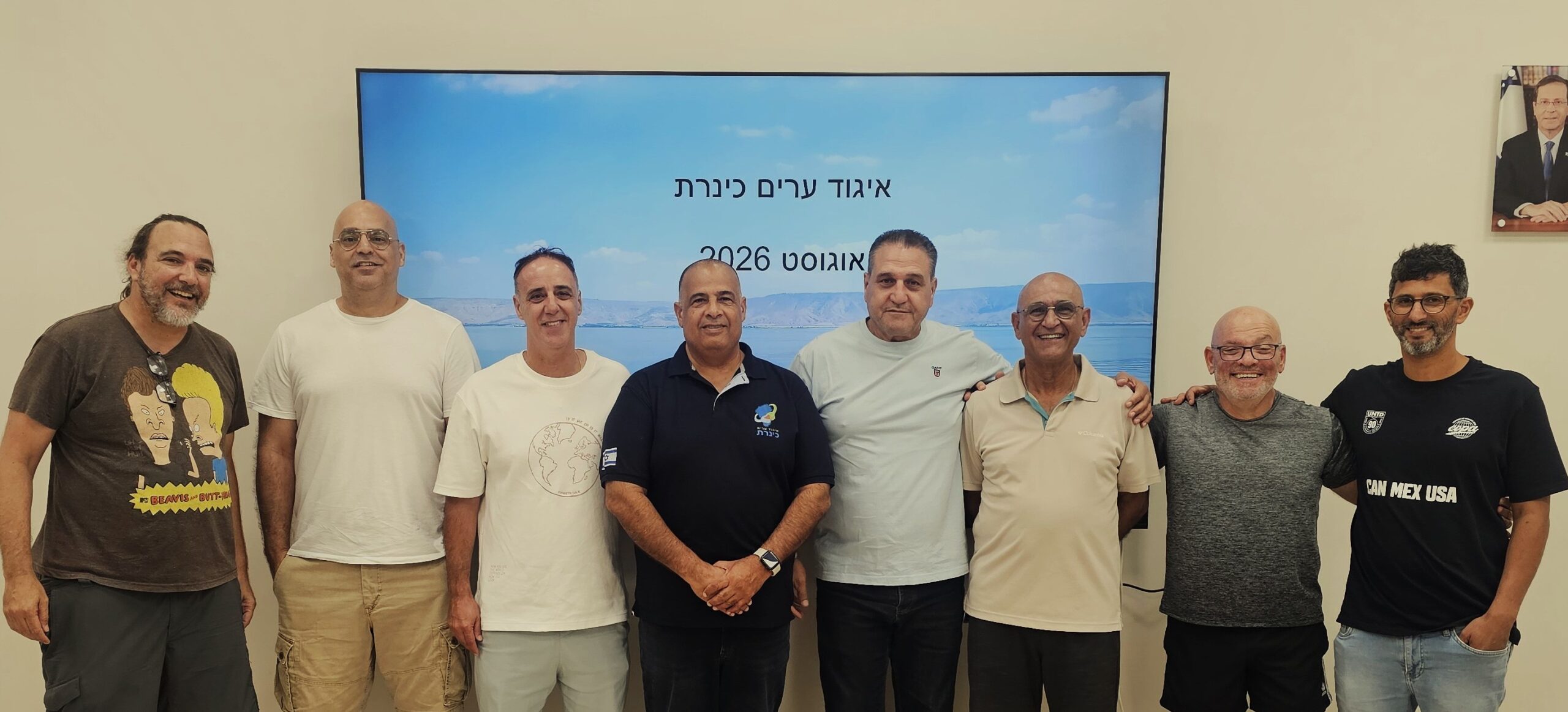 מנכ''ל איגוד ערים כינרת יוסף בן יוסף עם משלחת המטה הארצי ברשות לביטחון קהילתי